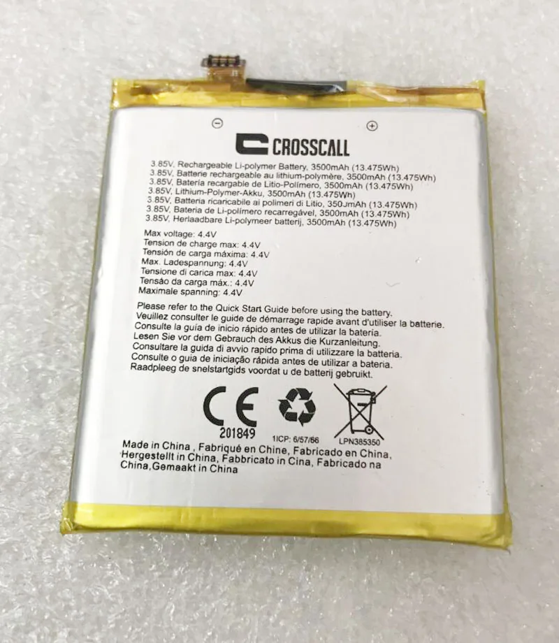US $159.99 10pcs 3500mAh LPN385350 Replacement Battery For CROSSCALL TREKKER X3 Builtin Liion bateria LiPolymer Batterie Free shipping