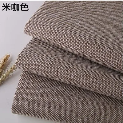 Темно-серый с покрытием Linen тканевая диванная Подушка Ткань Инструменты для шитья "сделай сама" ткань льняная смешанная ткань обивка 5" в ширину на mete - Цвет: beige coffee