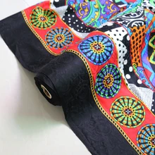 100 см* 114 см этнический дизайн шелковая ткань жаккард лоскутное шелковое атласное креп