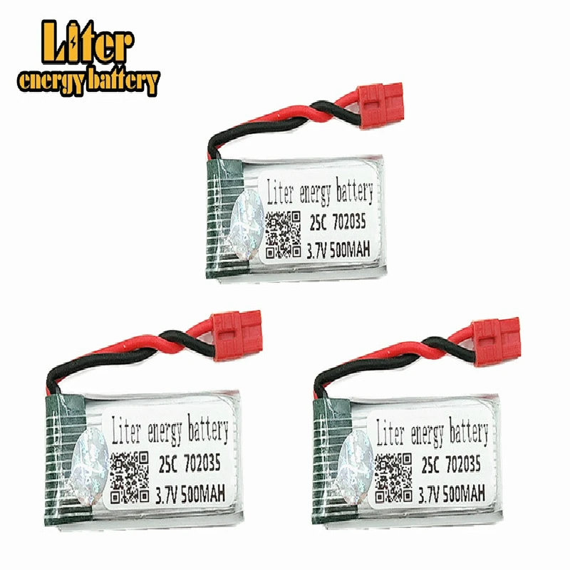 3 шт. 7 V 500mah 702035 25C LiPo батарея для SYMA X5A-1 X15 X15C X15W дистанционное управление