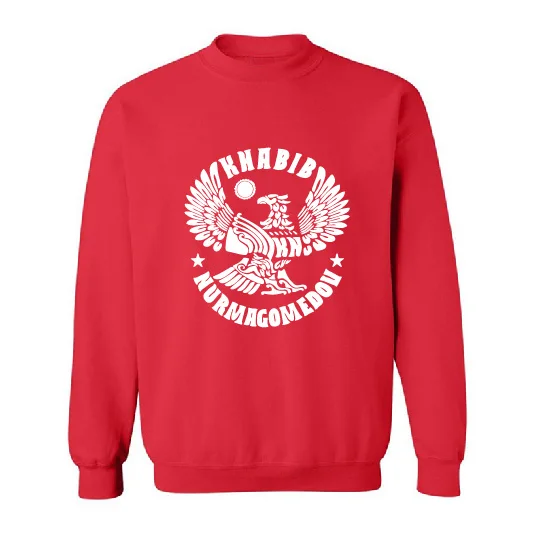 Khabib Nurmagomedov The Eagle русская Толстовка для мужчин и женщин осень-зима Флисовая Толстовка Пуловер Джемпер спортивная куртка - Цвет: Red