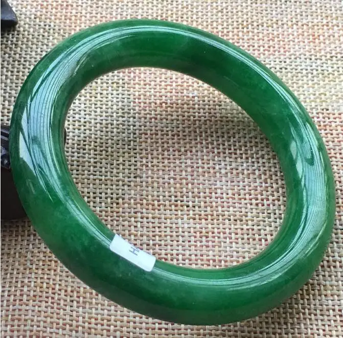 

Certified Grade A Natural Green Jadeite JADE Bracelet Bangle 103932