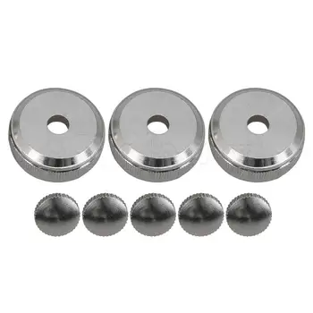 

Yibuy 2.2cm Dia Round Trumpet Bottom Cap Nuts&Slide Finger Ring Screws Set