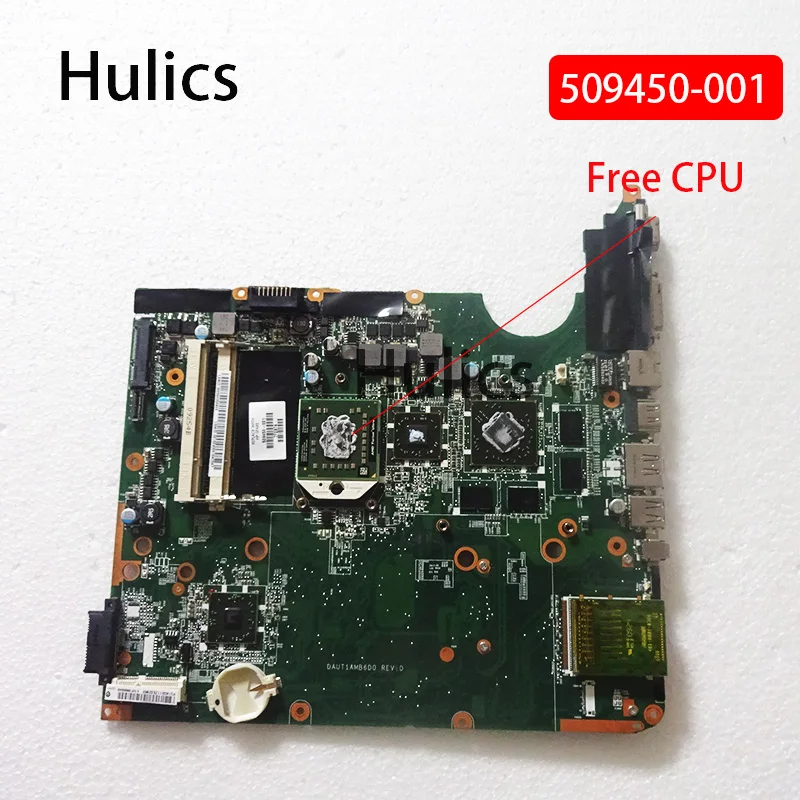 Оригинальная материнская плата Hulics 509450-001 для HP DV6 DV6-1000 Материнская ноутбука