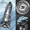 Electric Shaver for men's electric shaver Smart razor for Beard timmer IPX7 waterproof Wet And Dry shaving machine Men Shaver 3