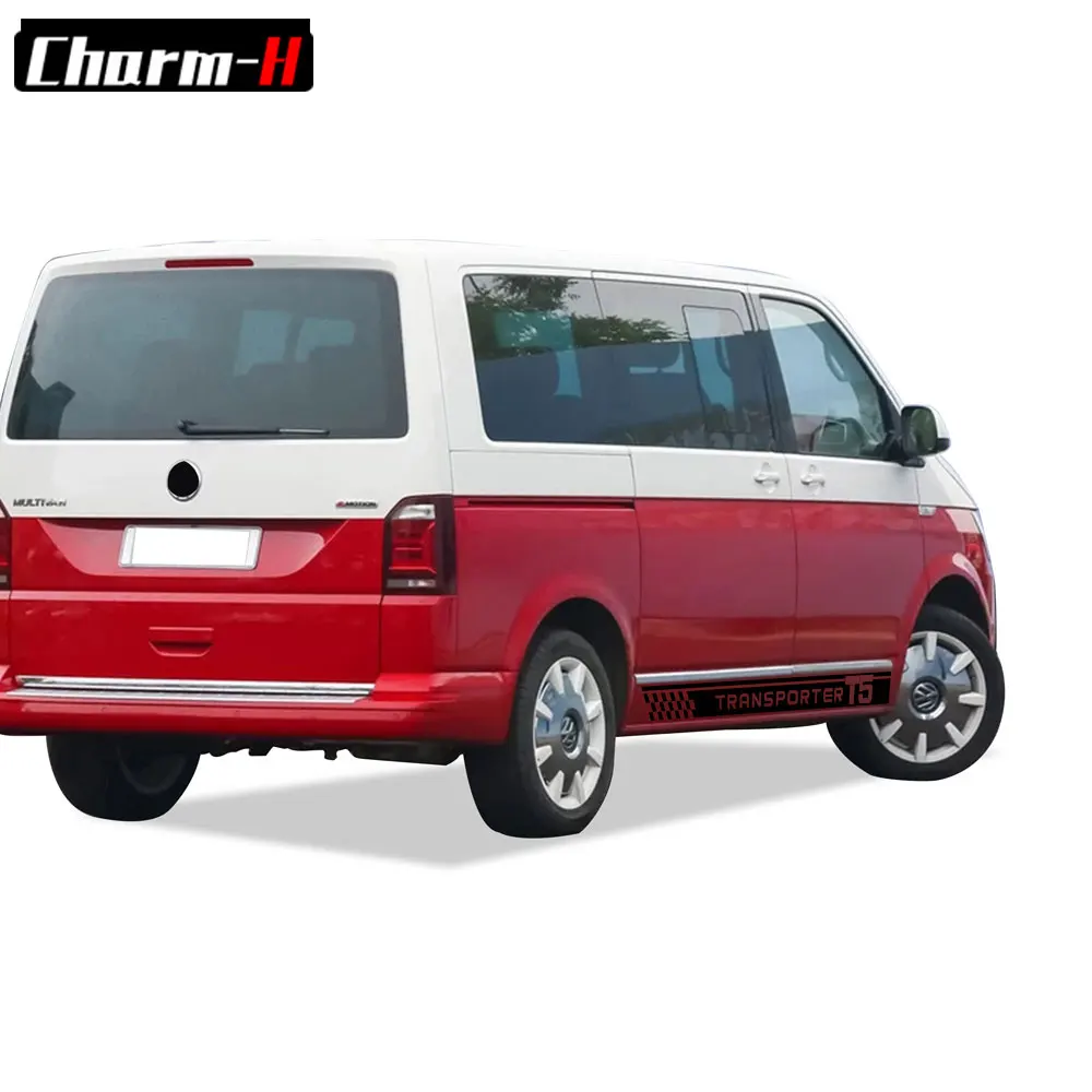 2 шт. боковые полосы наклейки для VW Volkswagen транспортер T5 T6 Campervan виниловая наклейка