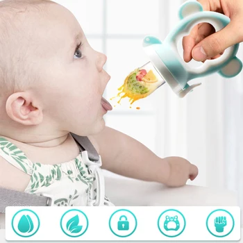 

Silicone Pacifier Fresh Food Nibbler Baby Feeder Kids Fruit Nipples Feeding Safe Infant Supplies Baby Nipple Soother Bottles