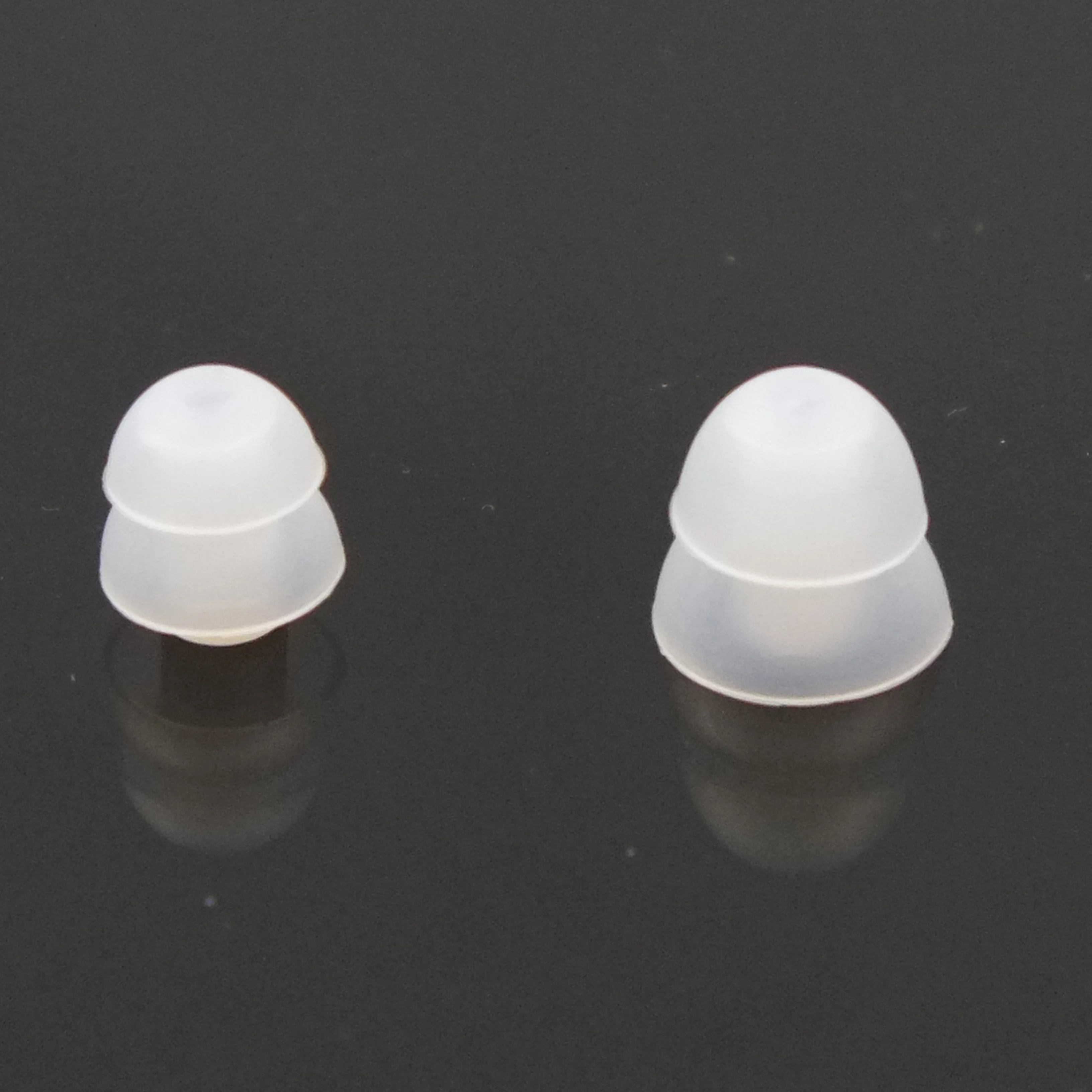 

Wholesale Hearing aids Silicone Transparent Two Flanges Ear Tips