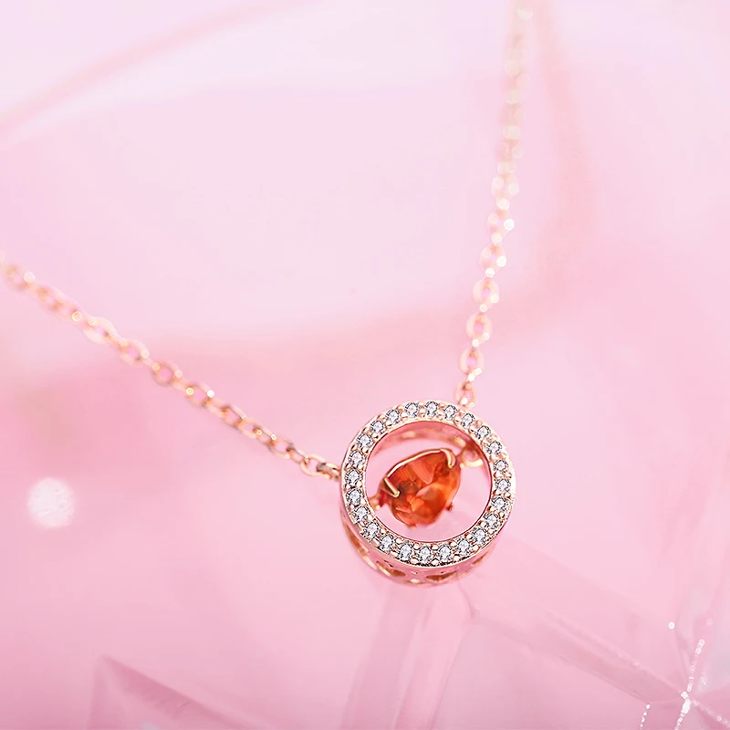 

TS-XL006 High Quality Original Cute Spanish Bear Gemstone Pendant Necklace Fit Jewelry Women Jewelry Sterling Silver Necklace
