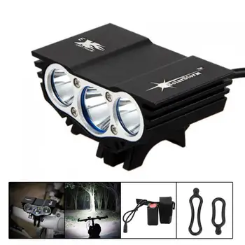

Solarstorm U2 Bicycle Light 6000Lm XM-L LED 4-Mode Bike Front HeadLight + 8.4V 6400mAh Battery Pack