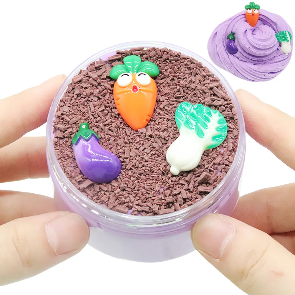 60 мл/100 мл squishies visquous смешивание овощей облачный слайм шпатлевка