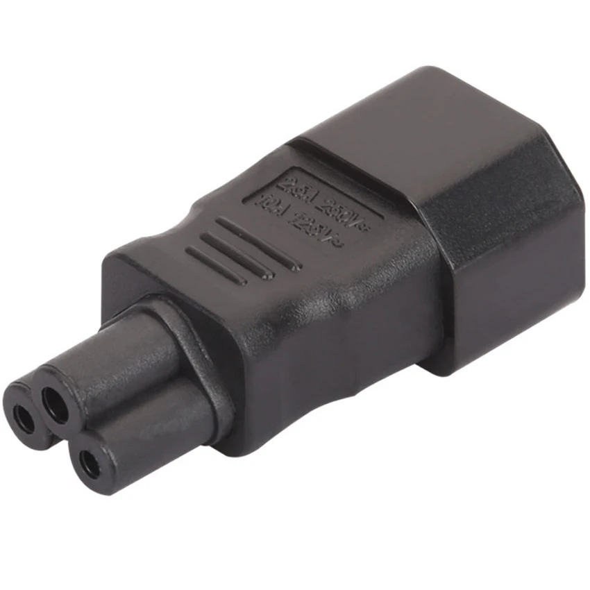 IEC320 C13 C14 to C6 C5 Convert Power Connector UPS PDU APC Male to Female Power Plug Adapter Socket for Laptop PC 10A Black plug adapter,electrical socket,power socket,power plug adapter