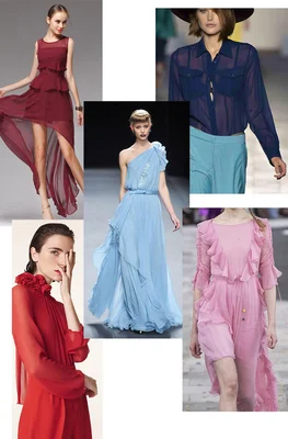 Tessuto Chiffon In Tinta Unita Rosso - Foto 4