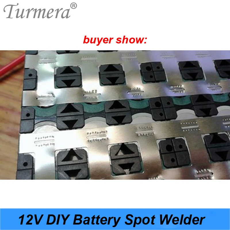 Turmera 12V DIY Spot welder for 18650 26650 32700 battery soldering and battery pack use with welding pen 07