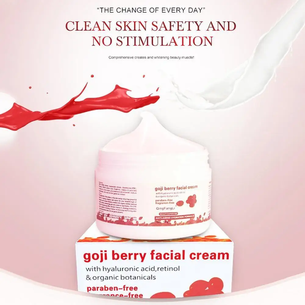 NEW Hyaluronic Acid Goji Face Cream Chinese Wolfberry Medlar Multi effect Anti wrinkle Cream Inhibit the 4