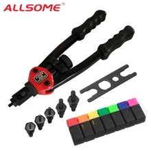ALLSOME BT-605 remachadora herramienta de pistola de mano remache para insertar herramienta tuerca Manual mandriles M3 M4 M5 M6 M8 M10 M12 HT2597