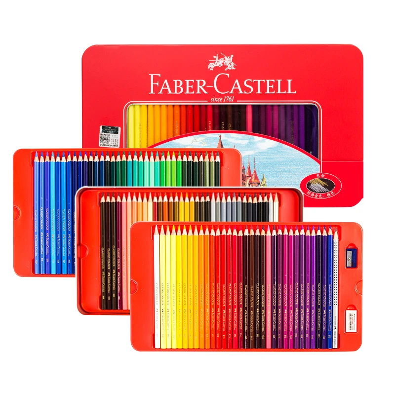 Faber Castell Oil Classic Colored Pencils Tin Set 100 Vibrant Colors Art  Drawing for Kid Adult Coloring Books Sketching Painting|Colored Pencils| -  AliExpress