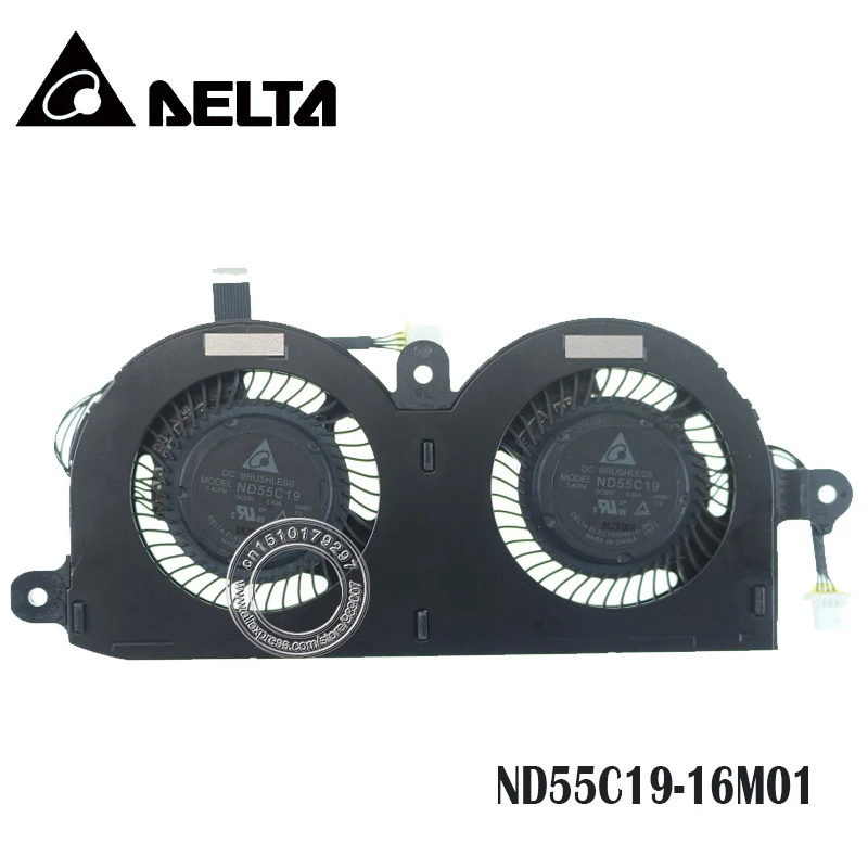 Ноутбук Процессор Вентилятор охлаждения ND55C19 DC05V 0.40A-16M01 4PIN для Dell XPS 13 9370 0980WH 980WH CN-0980WH