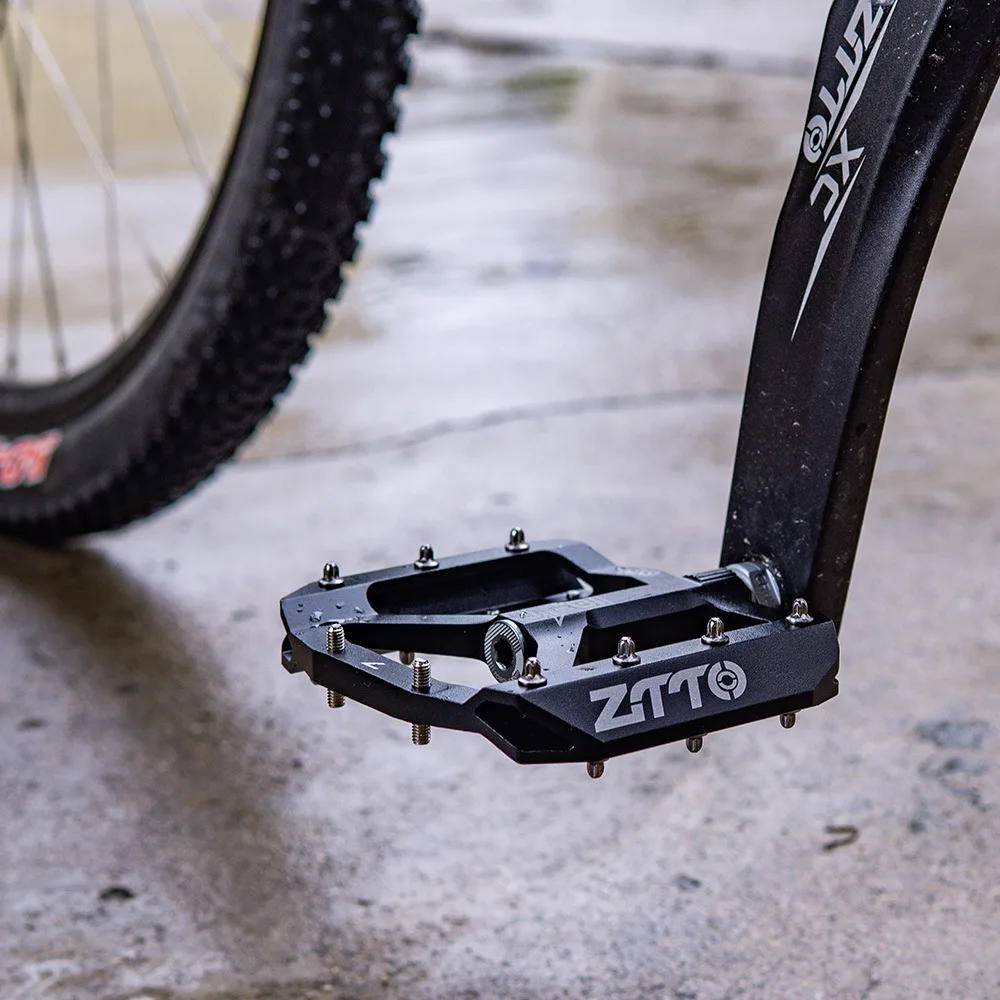 ZTTO MTB педаль велосипеда хорошие Захваты Плоские Педали ультралегкие подшипники