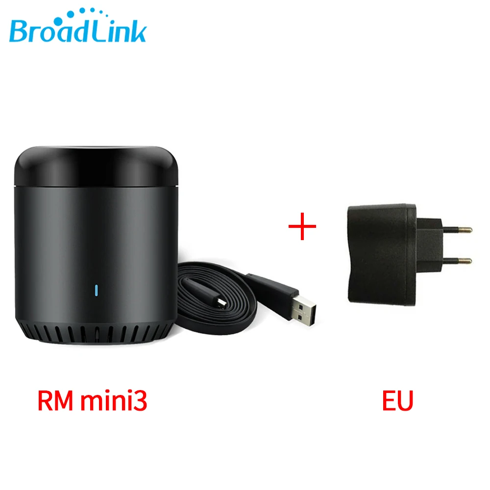 RM Mini 3 EU Plus Broadlink RM Mini 3 Black Bean Motion wifi переключатель Интеллектуальный ИК пульт дистанционного управления умный дом автоматизация работает с Google Home - Комплект: RM Mini 3 EU Plus