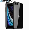 Funda de moda KEYSION para iPhone SE 2022 nuevo SE2, funda trasera transparente mate a prueba de golpes para iPhone XR XS Max X 8 7 Plus ► Foto 1/6