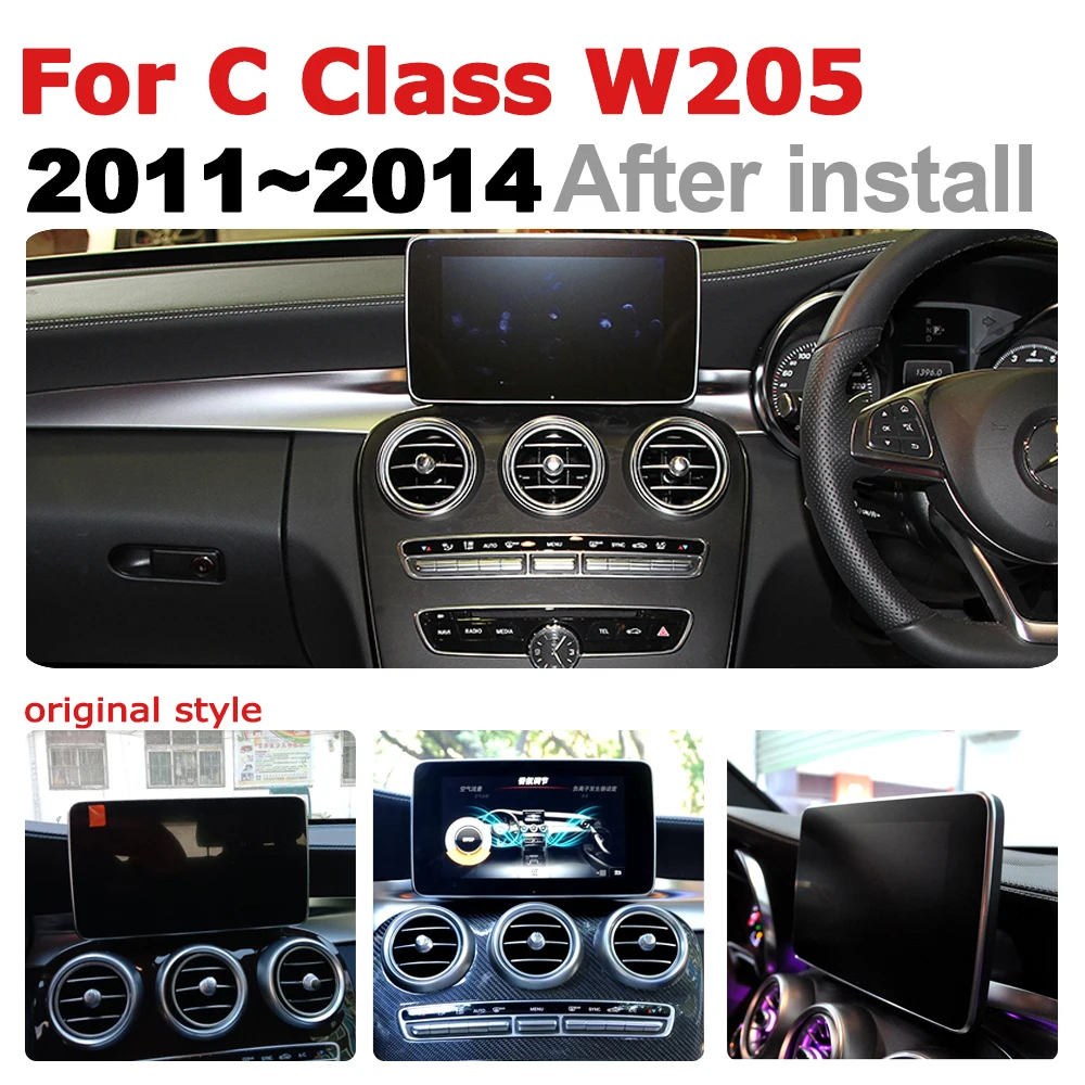 Автомобильный радиоприемник GPS навигация Android для Mercedes Benz C Class W205 2011 ~ 2014 NTG AUX