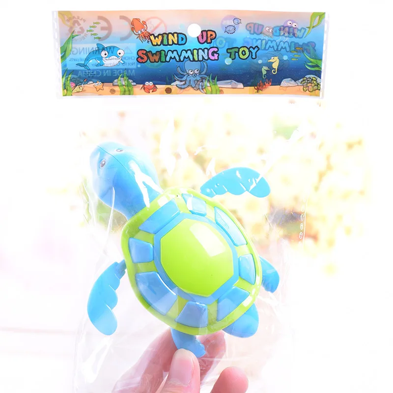 Водные игрушки для купания вода для детей новорожденных Маленькая Черепаха-заводная пружина младенец плавательный бассейн вода