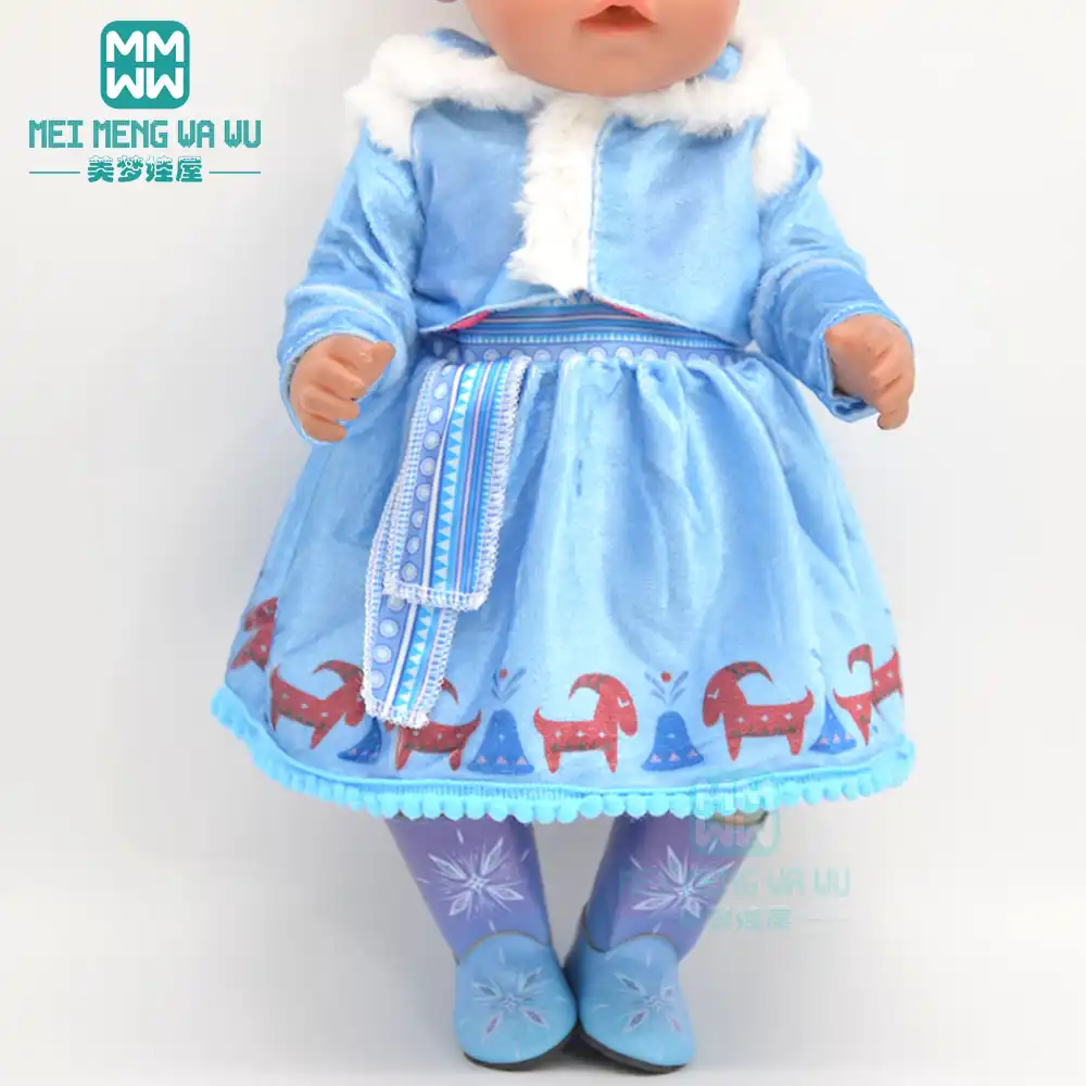 Ropa para muñecas de 43cm, accesorios para muñecos recién nacidos, 45cm, dibujos animados de muñeca americana, vestido y capa|Muñecas| - AliExpress