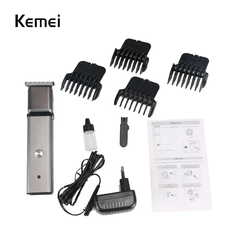 Kemei-627 Профессиональный baldheed машинка для стрижки волос шнур для мужчин беспроводной Перезаряжаемый триммер для волос стрижка усов триммер