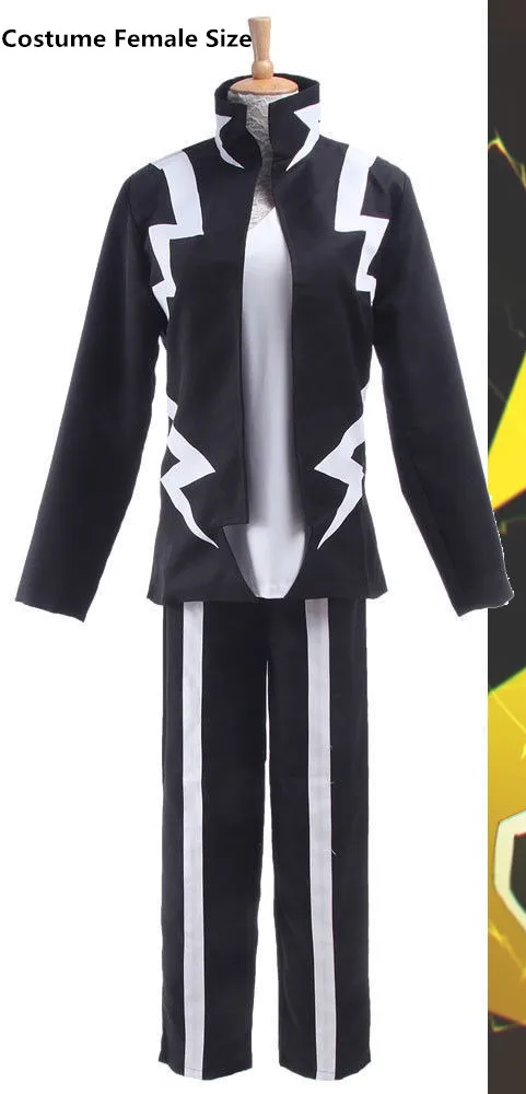 Аниме My Hero Academy Boku No Hero Academy Denki Kaminari, карнавальный костюм, Униформа, ежедневный костюм на Хэллоуин, нарядные вечерние платья - Цвет: Costume Female Size