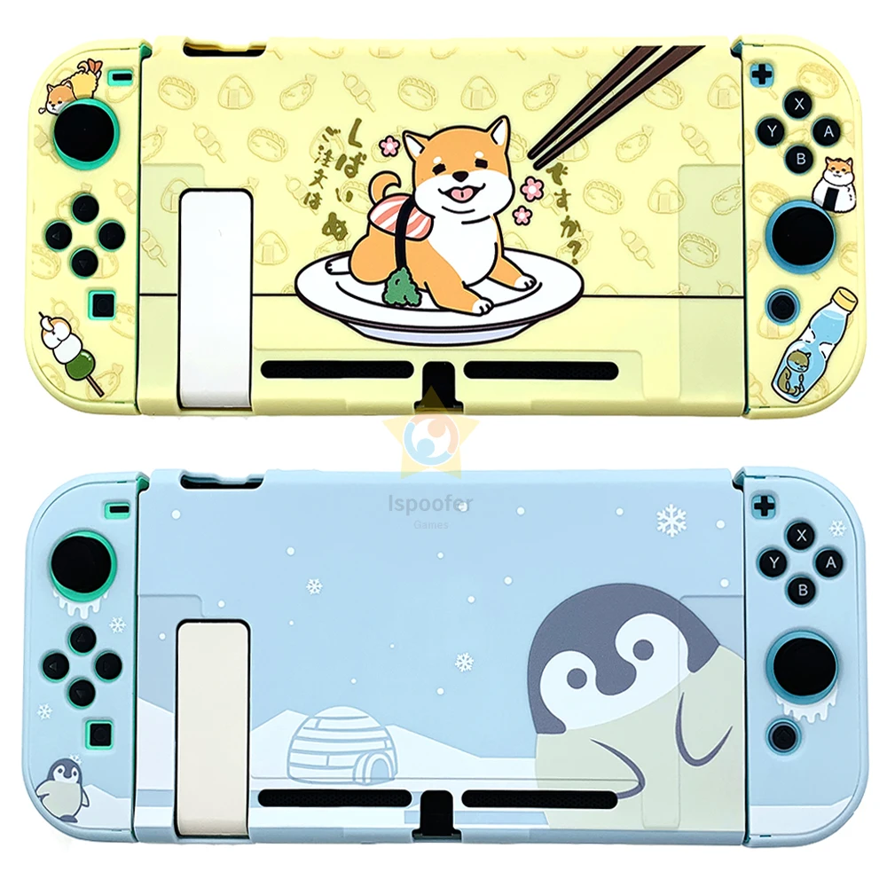Жесткий защитный чехол для Nintendo Switch NS консоли с перекрестными животными JoyCon Joy Con