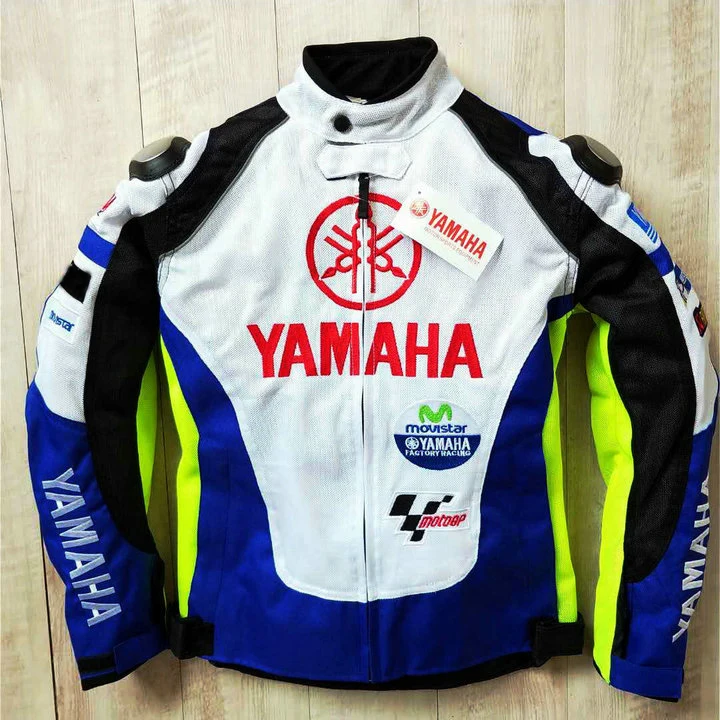 NUEVO 2019 Summer Motocross Racing Para Yamaha M1 Azul Y Blanco Racing Jacket Autombile Race Motocicleta Ropa De 68,48 € | DHgate