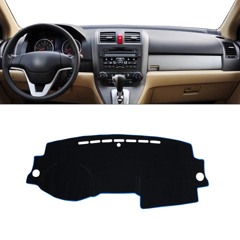 07-11 CRV Blue Side Приборной панели автомобиля Избегайте светильник Pad Инструмент крышка платформы стол коврики ковры для Хонда сrv CR-V CR V 2007 - Название цвета: 07-11 CRV Blue Side