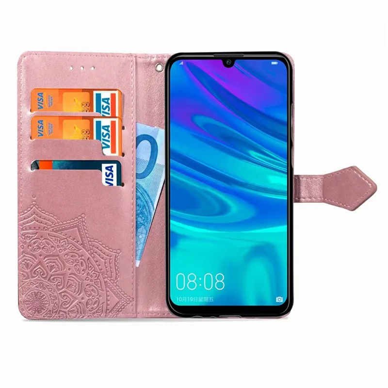 Кожаный флип-чехол-бумажник с цветочным рисунком для huawei Honor 10i, чехол для huawei Honor10i HRY-LX1T Honor 10 9 8 Lite 20, мягкая задняя крышка из ТПУ