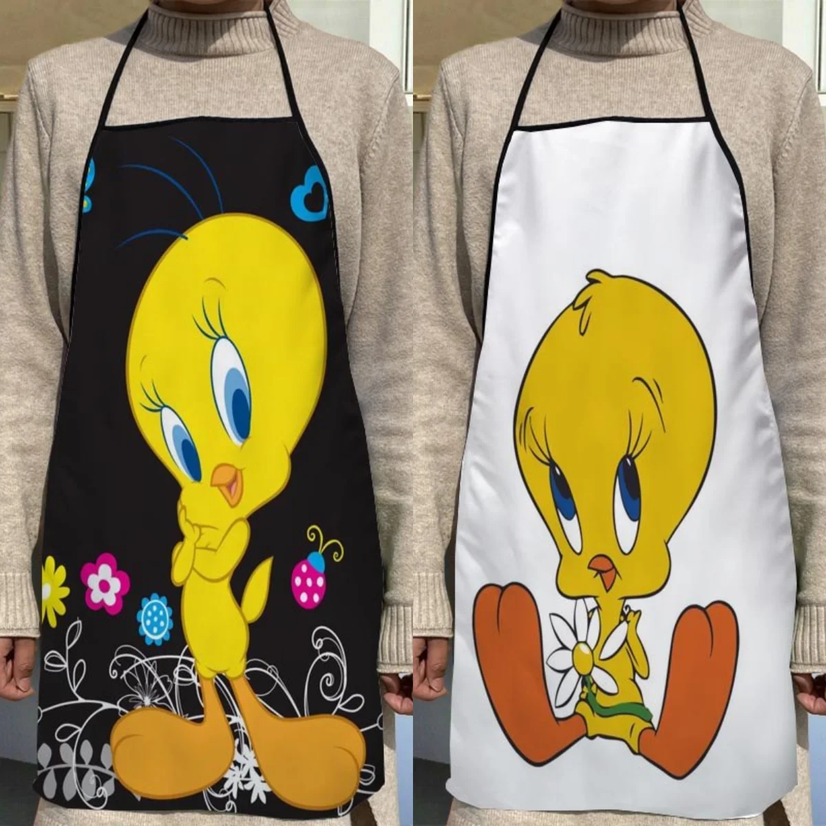 Кухонный Фартук Tweety Bird на заказ фартук для ужина вечеринки приготовления пищи