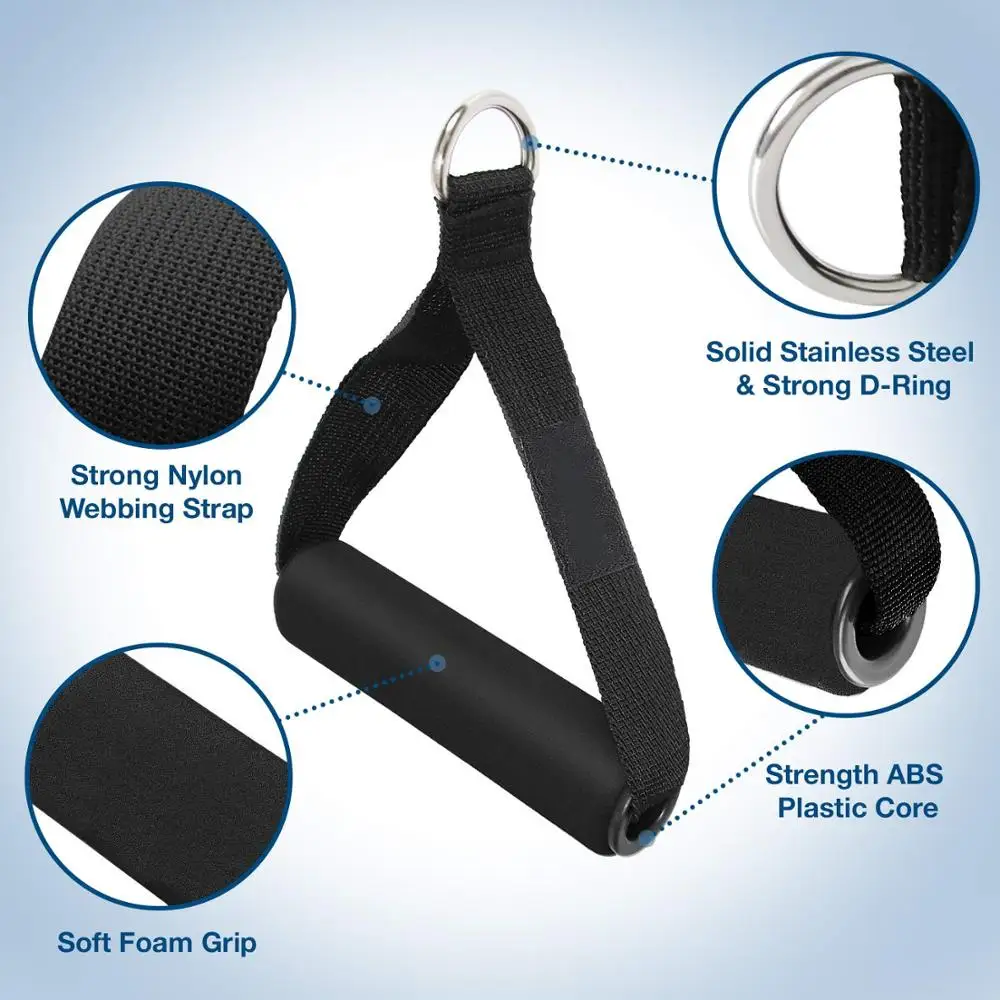 Gym Accessories Fitness Workout Handle Weightlifting Grip Gym Handle Extra Wide Foam Grips for Fitness Crossfit Lifting