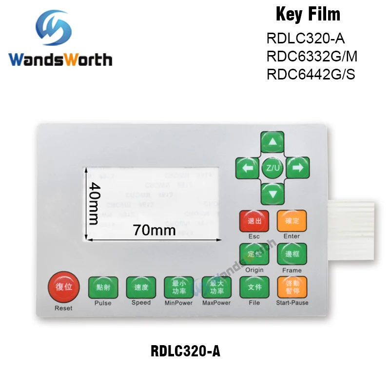 Wandsworth Ruida мембранный переключатель для RDLC320-A RDC6332G RDC6332M RDC6442S RDC6442G брелок пленочная клавиатура маска
