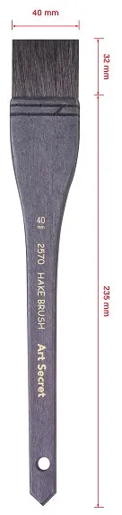 ArtSecret Premium Watercolor Brush with Natural Squirrel Hair and Wooden Handle