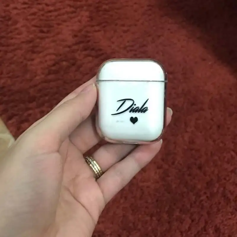 Jaomax жесткий чехол с милым именем на заказ для Airpods Pro персонализированные чехлы для наушников