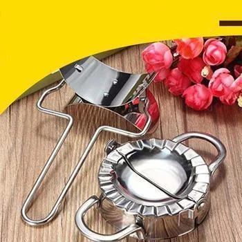 

2Pcs/Set Dumpling Maker Stainless Steel Dough Cutter Pie Maker Pastry Tools Dumpling Mould Kitchen Aid Home Baking Accessories