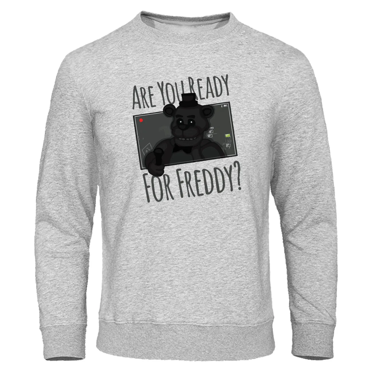 Вы готовы к Фредди? Толстовки с принтом Five Nights At Freddy's Inspired Gamers, осенняя Флисовая теплая толстовка, Мужская Уличная одежда