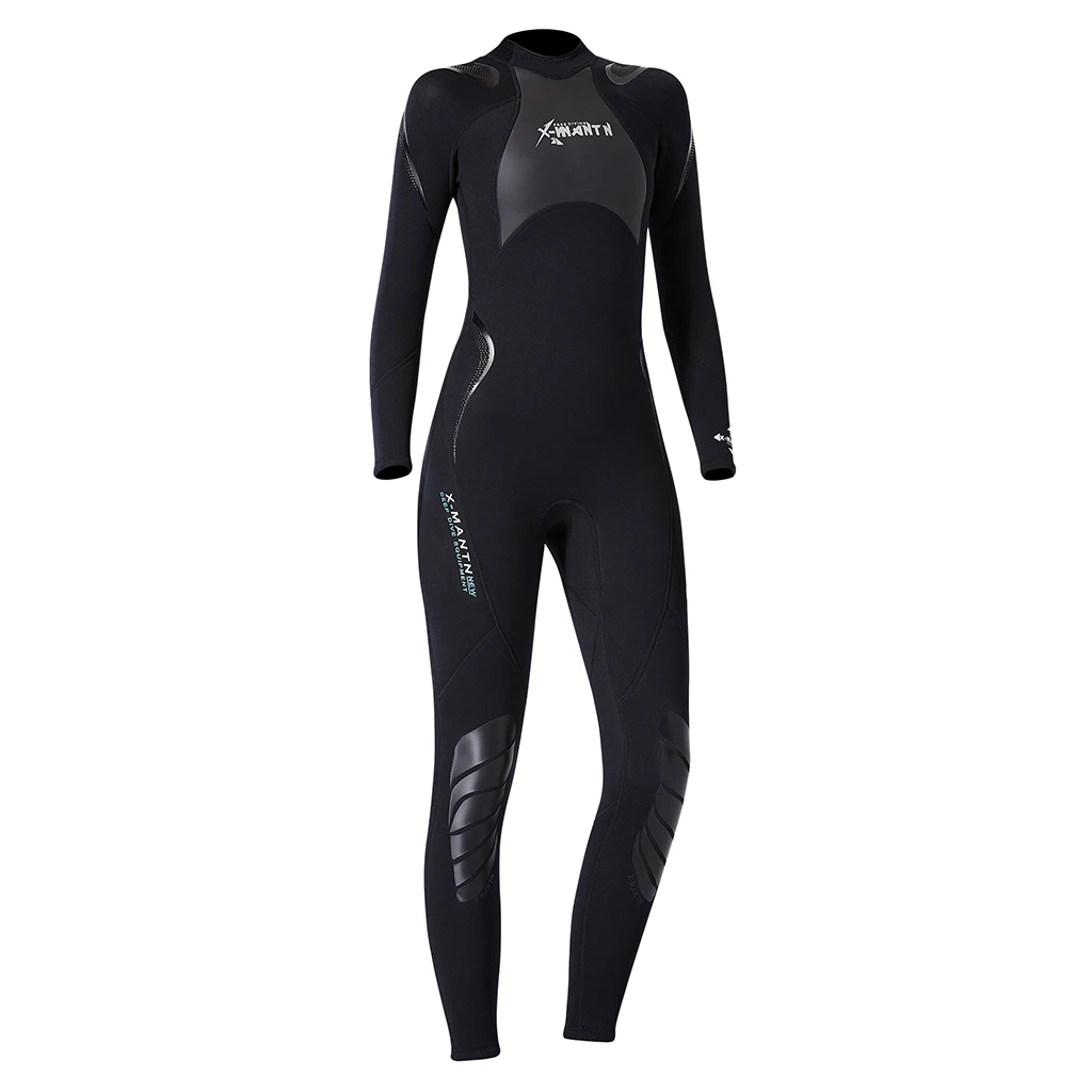 3mm Neoprene Wetsuit, Women Full Suit Scuba Diving Surfing Swimming Thermal Swimsuit Rash Guard - Various Sizes