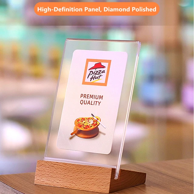 A4 Quality Clear Acrylic Picture Paper Photo Poster Frame Acrylic Sign  Holder Advertising Board Menu Holder Stand - AliExpress