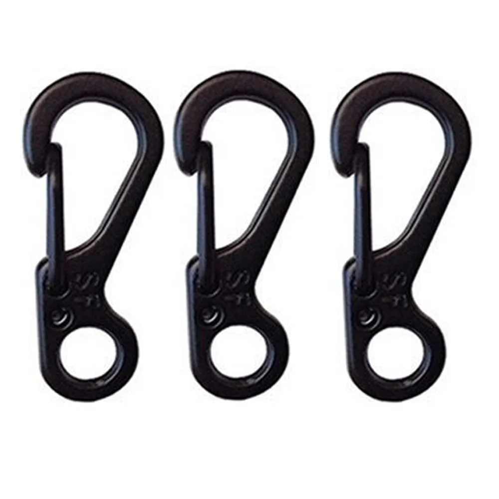 

10X Mini Aluminum Alloy Key Buckle Snap Spring Clip Hook Carabiner Backpack