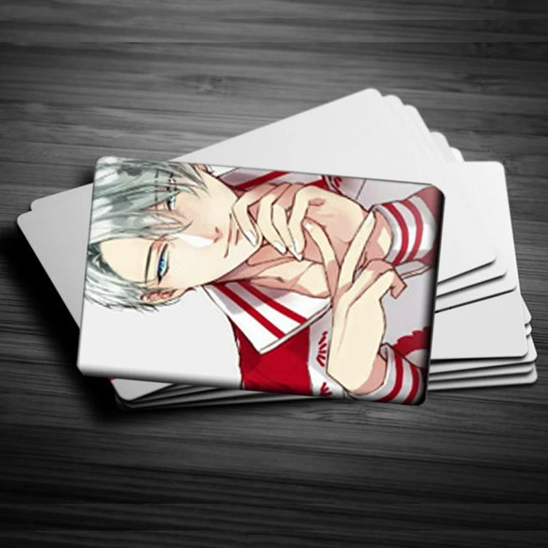10 шт./компл. YURI! На льду карта аниме наклейки самостоятельное украшение идентификатор автомобиля водонепроницаемая карта Стикеры s Детская Классическая наклейка