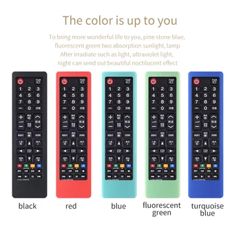

1pc TV Accessories Removable Remote Control Case Dust Protective Case Protective Shell Durable Silicone Soft Solid Samsung Use