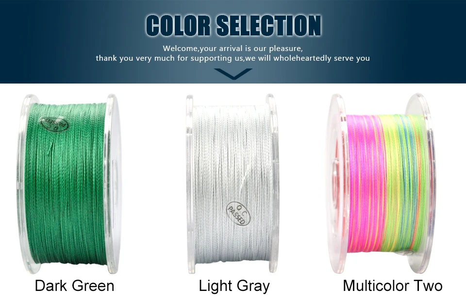 K8356 100% 300M 328Yards 4 Stands PE Braided Fishing Line Outlet Box Main Line Multifilament Super Strong High Quality 12LB-50LB (11)