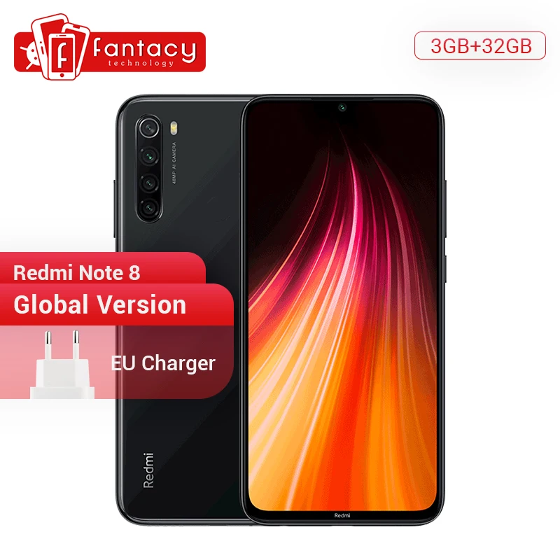  Global Version Redmi Note 8 3GB 32GB 48MP Quad Cameras Smartphone Snapdragon 665 Octa Core 6.3