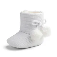 New Winter Super Warm Newborn Baby Girls First Walkers Shoes Infant Toddler Soft Soled Anti-slip Boots Booties 6
