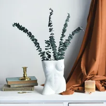 Северная Европа половина тела ваза трехмерная посуда для цветов спальня гостиная дома винтажное украшение для ВАЗ